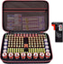 casmilee Battery Organizer & Storage Case with Tester for 162+ AA AAA 4A C D 9V 3V Lithium LR44 CR2 CR123 CR1632 CR2032 18650 Button - Batteries N...