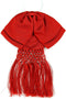 Mexican Charro Bow Tie Red elastic band Red...