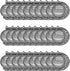 Unlorspy 30Pcs 10Sets Moon Rotation Double Side Pendant Trays,10Pcs 25 mm Moon Rotation Alloy Double-Sided Trays Pendants with 20Pcs Glass Cabocho...