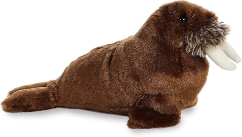 Aurora® Adorable Mini Flopsie™ Walrus Stuffed Animal - Playful Ease - Timeless Companions - Brown 8 Inches...
