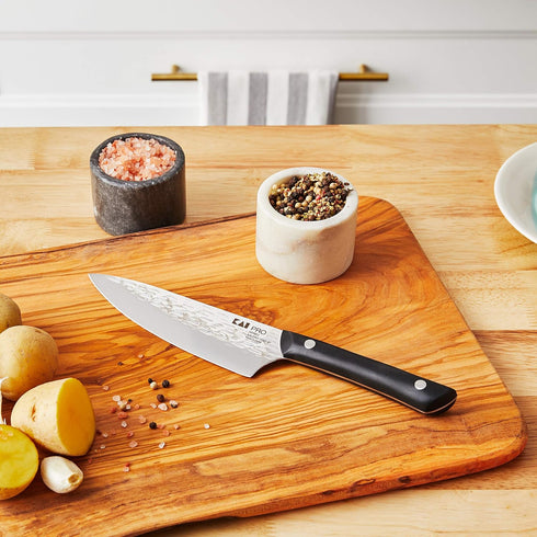 Kai PRO 6" Chef’s Knife, Hand Sharpened Kitchen Knife for Professional and Home Chefs, Japanese AUS6M Stainless Steel Blade, Full-Tang POM Handle,...