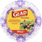 Glad Round Disposable Paper Bowls, Purple Victorian Design - Heavy Duty, Soak Proof, Cut-Resistant, Microwavable Bowl for All Foods & Daily Use, 1...