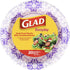 Glad Round Disposable Paper Bowls, Purple Victorian Design - Heavy Duty, Soak Proof, Cut-Resistant, Microwavable Bowl for All Foods & Daily Use, 1...