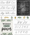 Carson Dellosa 39-Piece Farmhouse Cursive Alphabet and Number Line Bulletin Board Set, Cursive Alphabet Wall Strip and Number Line, Cursive Classr...