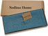 Solino Home Linen Table Runner 72 Inches Long - Athena, 100% Pure Linen Chambray Teal Dining Table Runner 14 x 72 Inch for Fall - Handcrafted and ...