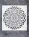 GSS Designs Large Mandala Wall Decor Stencil (16x16 Inch) Yoga Studio Decor Mandala Art Painting Stencil for Wood Wall Furniture Floor Tiles Fabri...