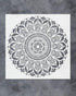 GSS Designs Large Mandala Wall Decor Stencil (16x16 Inch) Yoga Studio Decor Mandala Art Painting Stencil for Wood Wall Furniture Floor Tiles Fabri...