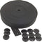Flat Sewing Band Spool with Buttonholes, Elastic Stretchable, Ideal for DIY Waistbands and Necklines (Black, 3/4 inch × 12 Yards)...