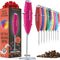 Powerful Handheld Milk Frother, Mini Milk Foamer, Battery Operated (Not included) Stainless Steel Drink Mixer with Frother Stand for Coffee, Latte...