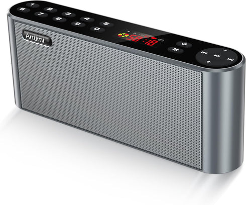 Bluetooth/FM Radio/MP3 Player Portable Wireless Speaker (Black)...