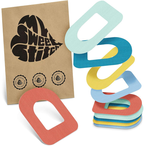 10 x Omnipod Sensor Covers, Ringpatch, Last Up to 14 Days, Sweat & Waterproof, CGM, Glucose Monitor Protection, Pastel...