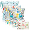 R HORSE 5Pcs Waterproof Reusable Diaper Baby Cloth Wet Dry Bags with 2 Zippered Pockets Travel Beach Pool Bag with Polar Bear Dinosaur Animal Alph...