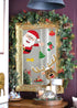 90shine 314PCS Christmas Decorations Window Clings - Xmas Holiday Snowflake Santa Elf Reindeer Gnome Peeking Decals, Winter Wonderland Party Suppl...