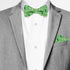 Jacob Alexander Men's Happy Saint Patrick's Day Leprechaun Hat Ireland Flag Diagonal Freestyle Self-Tie Bow Tie - Green...