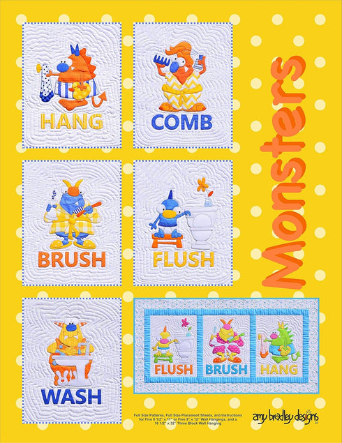 Amy Bradley Designs ABD281 Monsters Quilt Pattern...