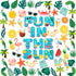 101Pcs Fun in The Sun Bulletin Board Decorations Summer Classroom Decor Pool Beach Leaf Paper Cutouts with Glue Points for Kids School Preschool O...