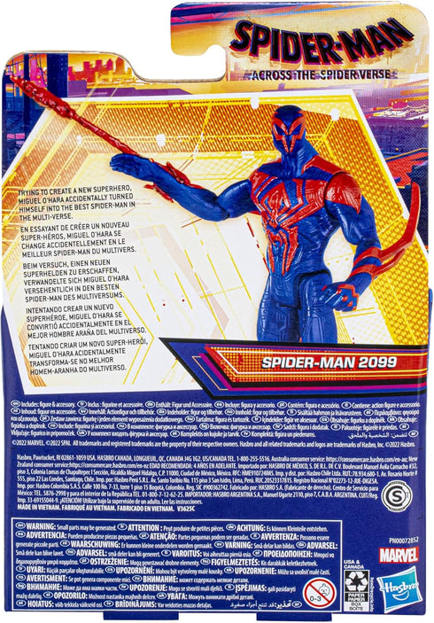 Marvel Spider-Man: Across The Spider-Verse Spider-Man 2099 Toy, 6-Inch-Scale Action Figure, Super Hero Toys, Ages 4 and Up...