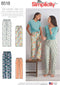 Simplicity Creative Patterns Sewing Pattern Sleepwear, A (S-L/X-Small-X-Large)...