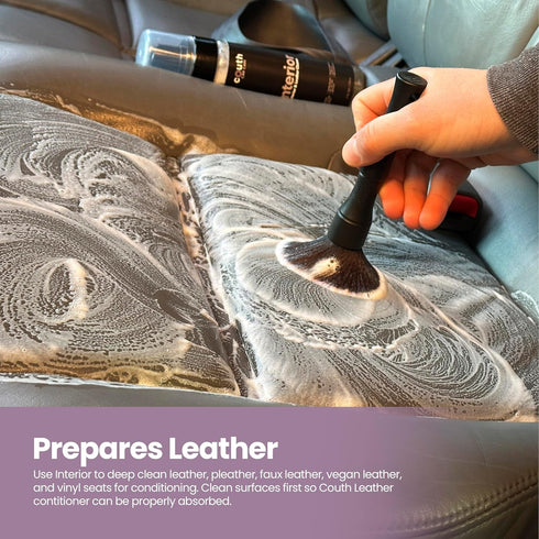 Couth Interior - Interior & Leather Cleaner | Foaming Powerful Cleaner for Car Seats, Leather, Vinyl, Plastic, Dash, Steering Wheel, and More - 7 ...