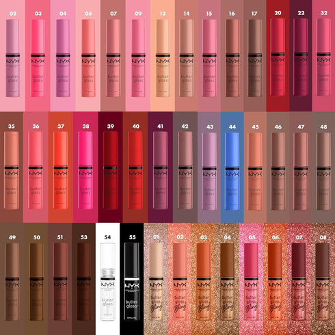 NYX PROFESSIONAL MAKEUP Butter Gloss, Non-Sticky Lip Gloss - Sugar Glass (Clear)...