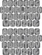 Rhinestone Genie Font-Hopper 1" Magnetic Rhinestone Template, Black...