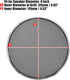 X AUTOHAUX 4 Inch Car Metal Audio Speaker Grill Cover Mesh Woofer Horn Guard Decorative Circle Grille Protector Silver Tone...