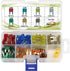 EPAuto 120 Pieces - Assorted Car Truck Mini Blade Fuse Set (5/7.5/10 / 15/20 / 25/30 AMP)...
