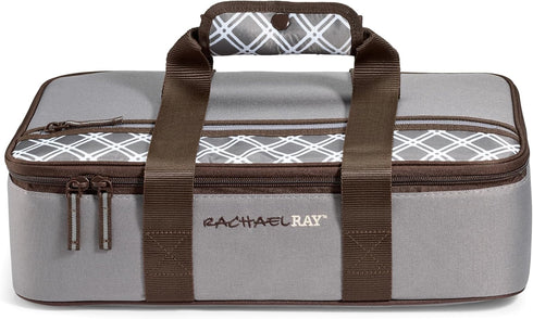 Rachael Ray Lasagna Lugger, Thermal Insulated Casserole Carrier for Hot or Cold Food, Lugger Tote for Potluck, Parties, Picnic, and Cookouts, Fits...