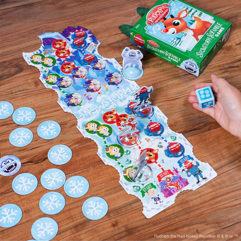 Funko Rudolph The Red-Nosed Reindeer Snowstorm Scramble Game for 1-5 Players Ages 5 and Up...