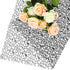 Whaline 3 Rolls Jacquard Net Mesh Openwork Floral Wrapping Paper Flowers Bouquet Paper Pink Black White Florist Packaging Paper for Wedding Birthd...