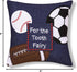 C&F Home Tooth Fairy Embroidered Pillow with Pocket for Boys Sports Theme for Boys and Girls Toothfairy Throw Small Petite Accent Pillow 6" x 6" f...