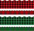 60PCS Christmas Red and Green Plaid Bulletin Board Borders, Self-Adhesive Christmas Buffalo Plaid Bulletin Board Border Trim for Christmas School ...