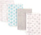Luvable Friends Unisex Baby Cotton Flannel Burp Cloths, Elephant, One Size...