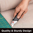 INTERNET'S BEST Premium Utility Knife Set | Retractable Box Cutter with Rubber Handle | Heavy-Duty Cutting for Cardboard, Carpet, Plastic | Retrac...
