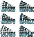 Hardline Products Series 200 Factory Matched 3-Inch Boat & PWC Registration Number Kit - BJBKG200...
