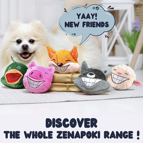 Dog Toys for Aggressive Chewers (3in1) - Squeaky Dog Toys Interactive - Dog Toys for Medium Dogs, Large & Small Breeds - Puppy Teething Chew Dog T...