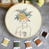 Harimau 3 in Beginner Embroidery Kit,Floral Plant Pattern,Cross Stitch Kits , Including Stamped Embroidery Cloth with 3 Embroidery Hoops, Color Th...