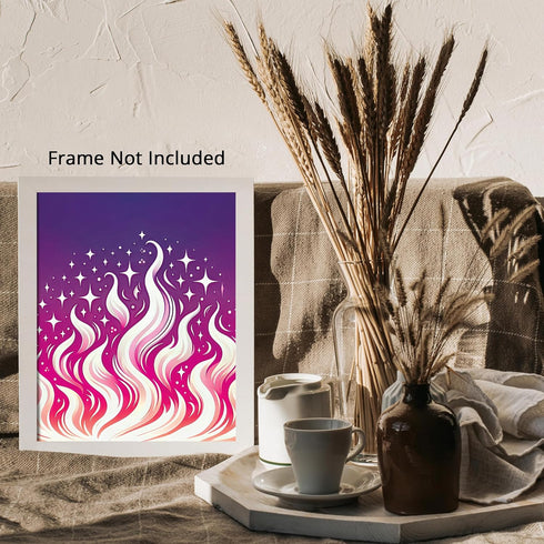 Posterizer 1 pcs-Indie Girly Pink and Purple Aesthetic Y2k-Abstract & Modern Art-Girls room art-Gift for Daughter, Son, Kids-decor for Girls, Teen...