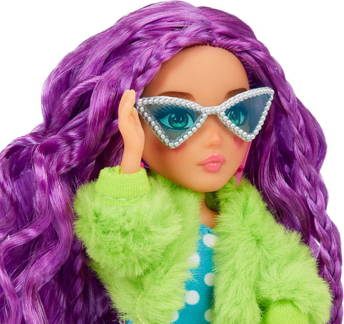 MGA Entertainment Dream Ella Extra Iconic Mini Doll - DreamElla Soft Girl Inspired Fashions with Purple Hair and Heart Painted Cheeks, Fashion Dol...