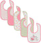 Cudlie 5-Pack Baby Bibs for Drooling Teething and Feeding Infants - Baby Drool Bibs for Baby Girl - Newborn Accessories & Baby Shower Gifts, Fruit...