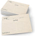 321Done Recipe Cards Modern Rustic Kraft Tan with From the Kitchen Of (Set of 50) 4" x 6" - Minimalist, Large Double-Sided for Weddings, Bridal Sh...