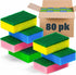 DecorRack 80 Cleaning Sponges, Heavy Duty Dish Sponges, Household Cleaning, Bathroom, Car Wash - Multicolor (Pack of 80)...
