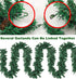 9 ft Prelit Christmas Pine Garland with 50 Battery Operated Warm White LED Lights Timer Outdoor Display...