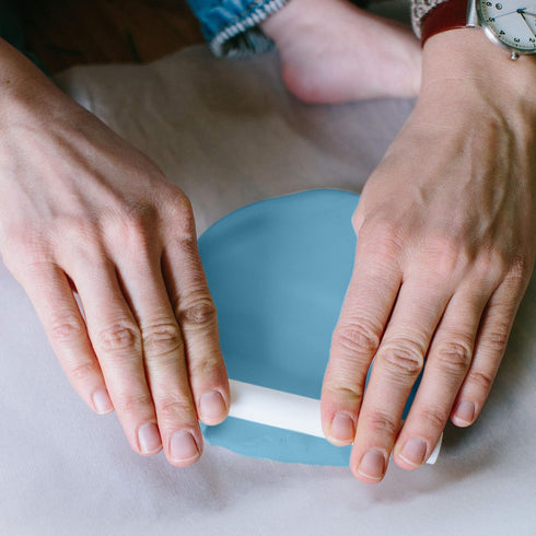 Pearhead Babyprints Baby's First Handprint or Footprint Ornament Kit, Easy No-Bake DIY Clay Impression, Christmas Baby Keepsake Gift, Blue...