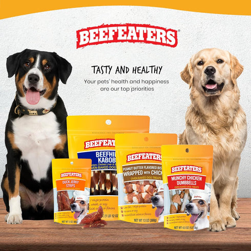 Beefeaters Duck Jerky Strips Dog Treat, 1.58oz, Case of 12, Brown...