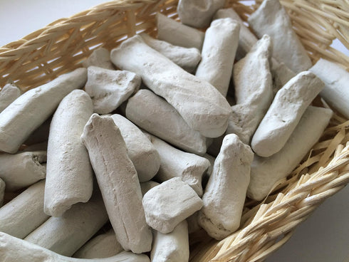 WHITE Pressed Clay edible chunks (lump) natural for eating (food), 4 oz (113 g)...