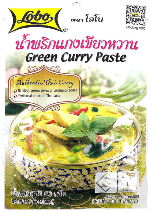 Lobo Thai Green Curry Paste - No MSG, No Preservatives, No Artificial Colors (Pack of 5)...