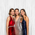 BTSD-home 4 Pack 3x 8ft White Foil Fringe Curtain Backdrop Party Streamers Decorations Metallic Photo Booth Tinsel Theme Bachelorette Graduation W...