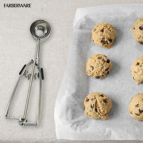 Farberware Professional Stainless Steel Cookie Dough Scoop, 8.27 Inch, Black...