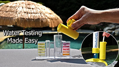 The Skimmie Dip - The Convenient Pool Water Testing Attachment for The Skimmie Pole or Standard Size Pool Pole - Easy and Efficient Water Sample C...